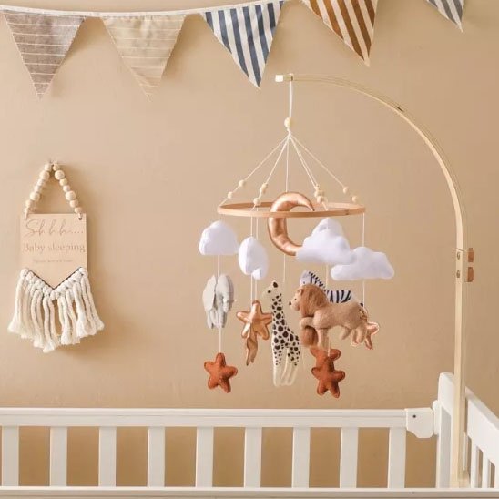 MOBILE BEBE éveil douceur safari décoration chambre bébé