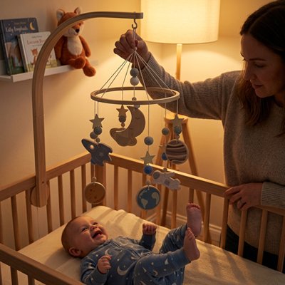 Mobile bebe mélodies douces cosmos bébé lit adore