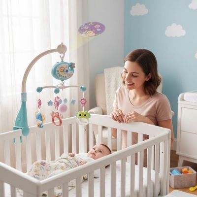 Mobile musical bébé doux rêves bébé mama joyeux
