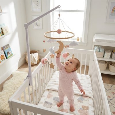 Mobile pour bébé douce nuit bébé debout attrape lune