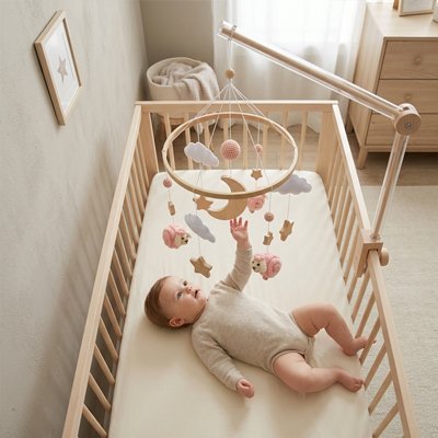 Mobile pour bébé douce nuit bébé lit joue