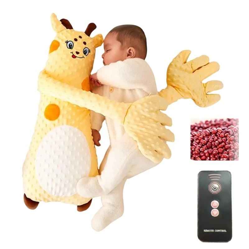 peluche tapotant bébé cerf jaune hypoallergénique télécommande bébé dort