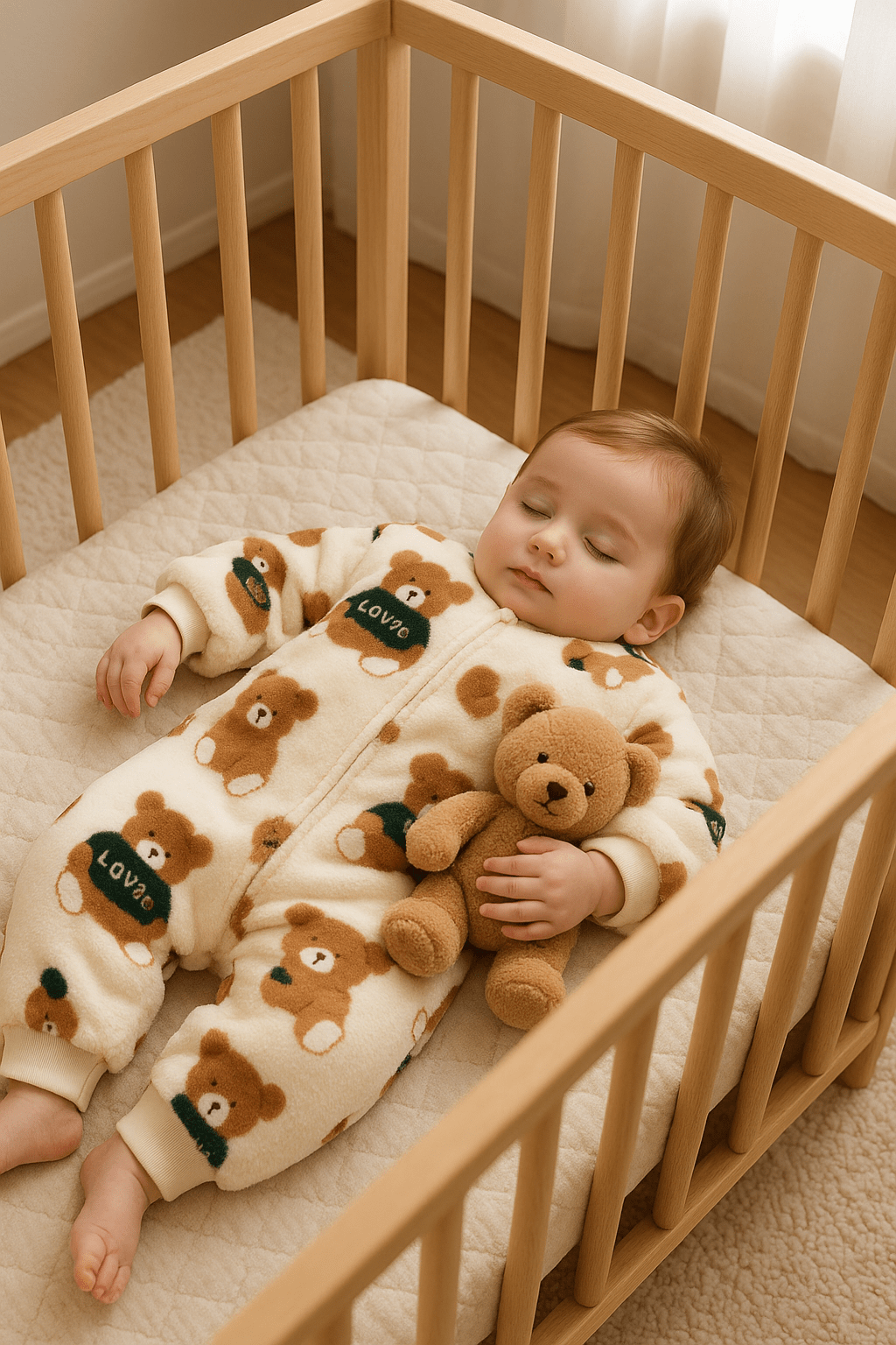 pyjama bébé garçon flanelle confort bébé dort