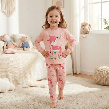 pyjama bébé renard douceur nocturne rose fillette marche élégante