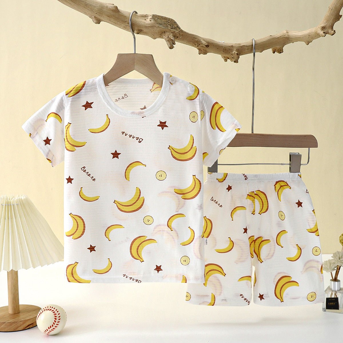pyjama bébé deux pièces été bananes