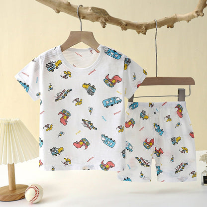 pyjama bébé deux pièces été camions