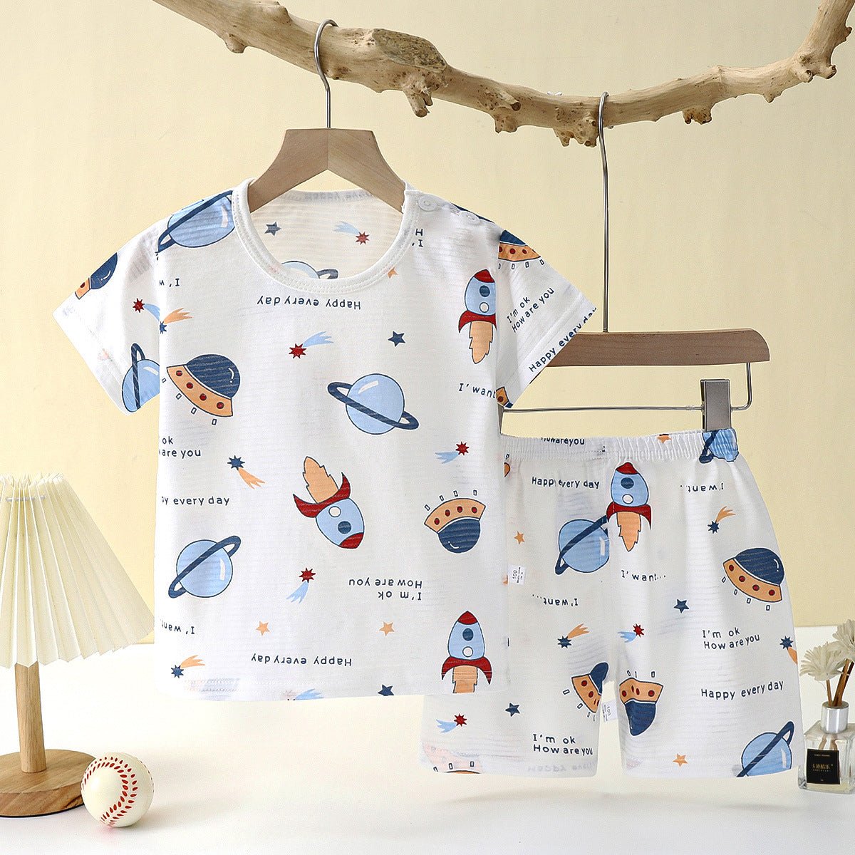 pyjama bébé deux pièces été espace