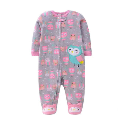 pyjama bébé fille nuit calme hiboux doux