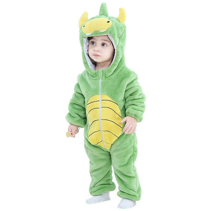 pyjama bébé garçon douce nuit dinosaure vert enfant debout
