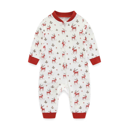 pyjamas bébé Noel coton douceur renne rouge blanc 