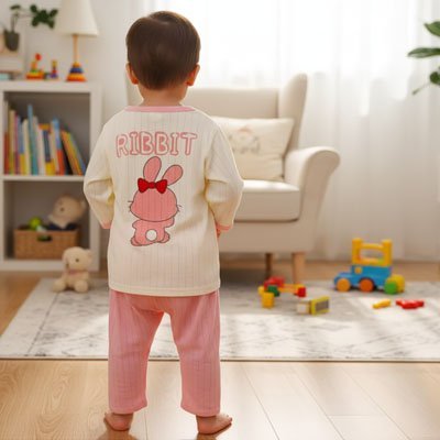 Pyjama bébé Ti lapin confortable enfant debout lapin visible
