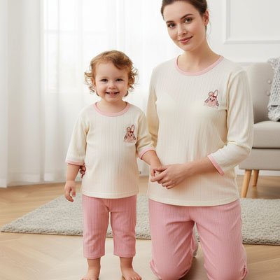 Pyjama bébé Ti lapin confortable mère ille habillées pareil