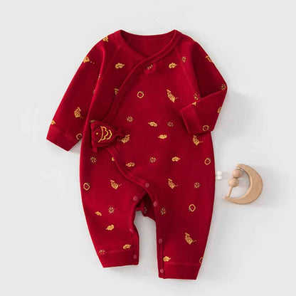 pyjama de noël bébé 100% coton Poisson élégant rouge
