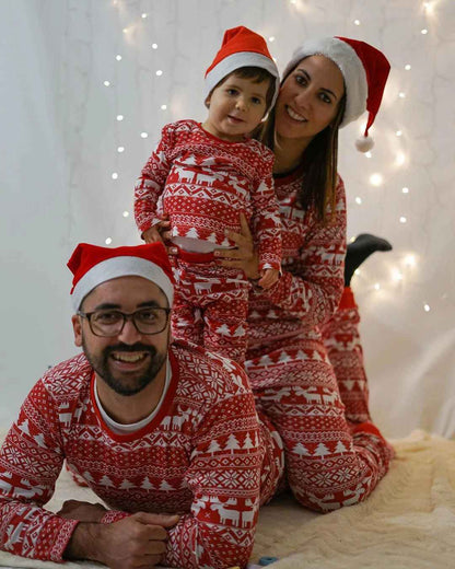 Pyjama de noël famille assorti confort festif parents et  bébé