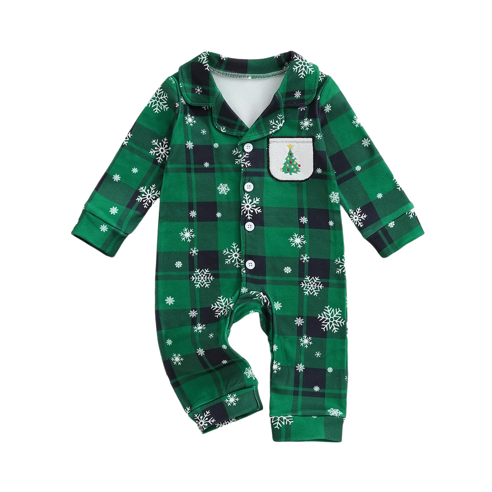 PYJAMA NOEL BEBE COTON DOUX PREMIER NOEL VERT