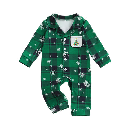 PYJAMA NOEL BEBE COTON DOUX PREMIER NOEL VERT