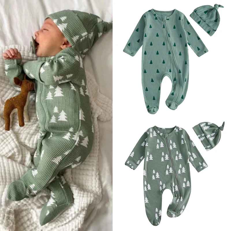 pyjama noël bébé coton doux sapin magique sommeil serein bébé dort