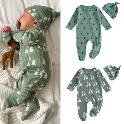 pyjama noël bébé coton doux sapin magique sommeil serein bébé dort