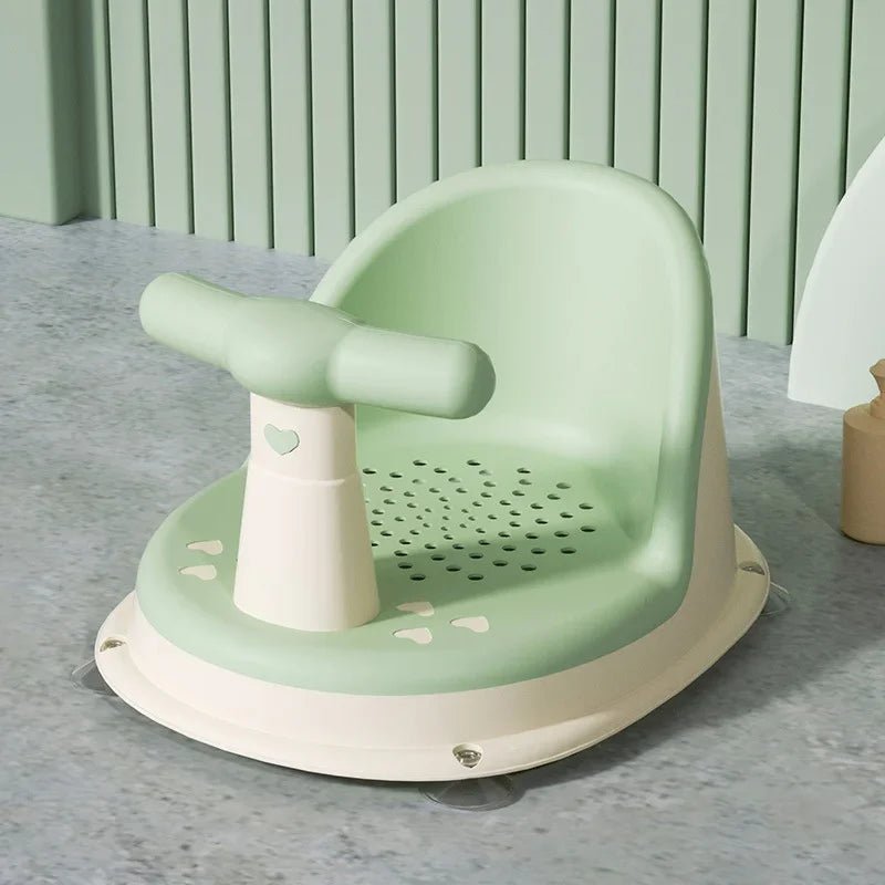 Siège de bain bébé ergonomique  sécurisé  vert