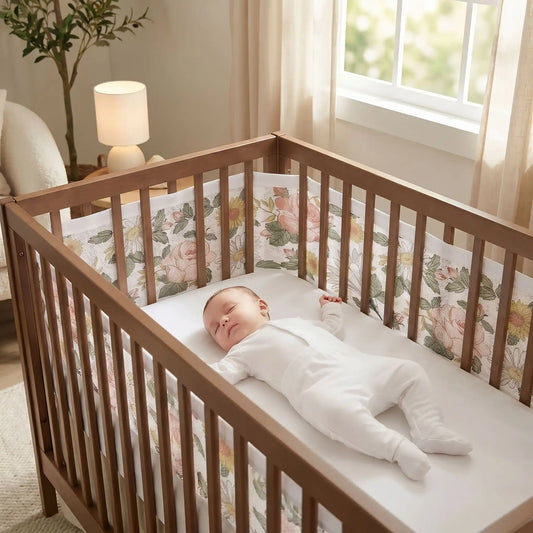 tour de lit bébé respirant maille aéré Flory bébé dort