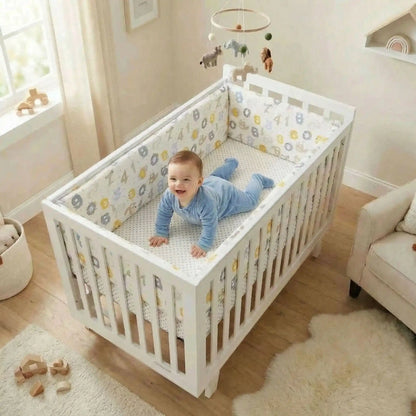 tour de lit pour bébé coton doux moelleux bébé rampe