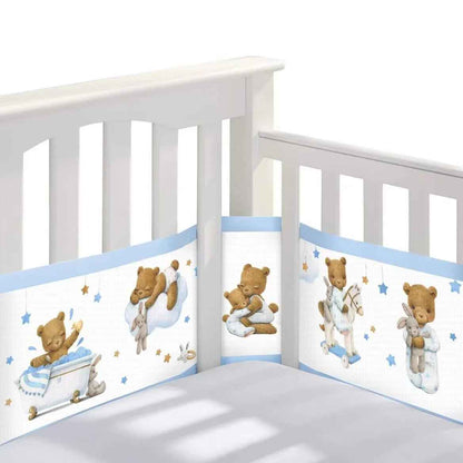 tour de lit bébé mailles sécurisante Ourson zen
