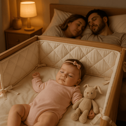 tour de lit respirant sérénité famille dort paisiblement