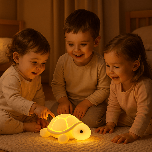 veilleuse tortue zen couleur chaude enfants joyeux